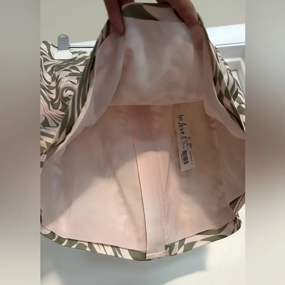 NWT For Love & Lemons Aiko Mini Skirt Green Size Small - Picture 7 of 10